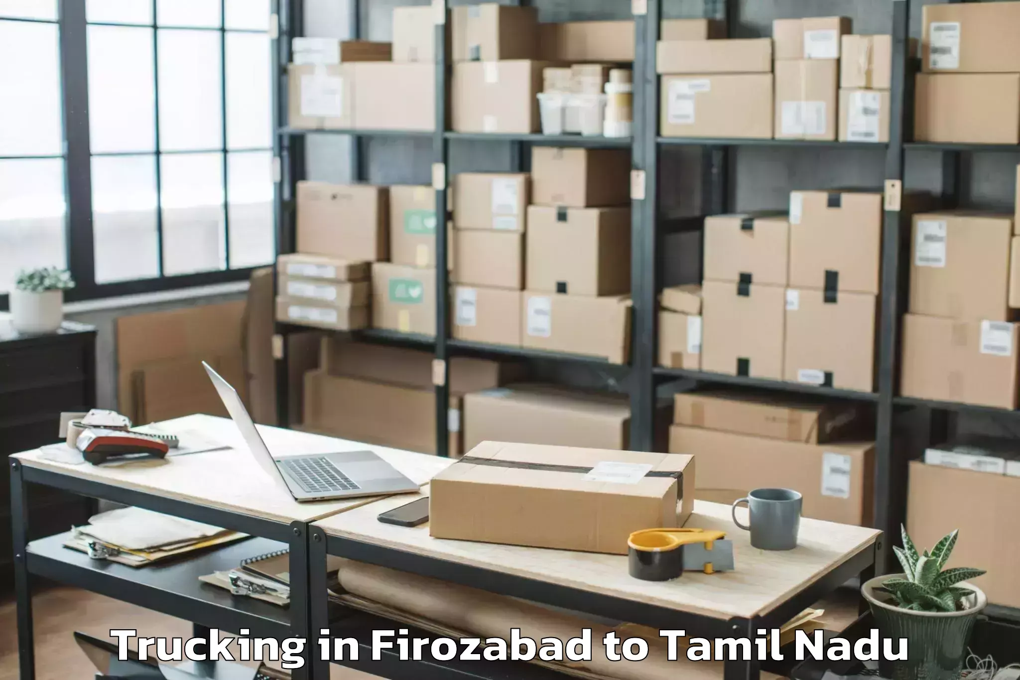 Easy Firozabad to Pudukkottai Trucking Booking